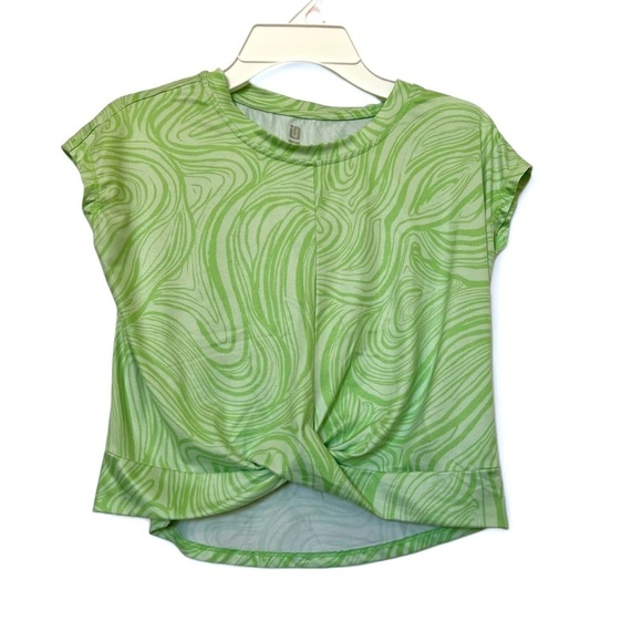 Girls Ideology Short sleeve top t-shirt Green SZ M - Picture 1 of 8